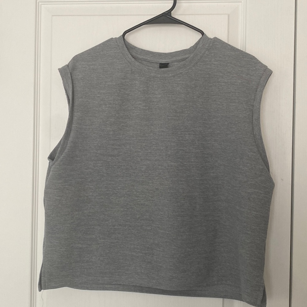 DAZY GRAY SOLID TANK TOP